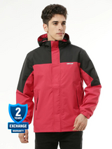 MonsoonShield Black Red Rain Jacket For Men - ZRS012