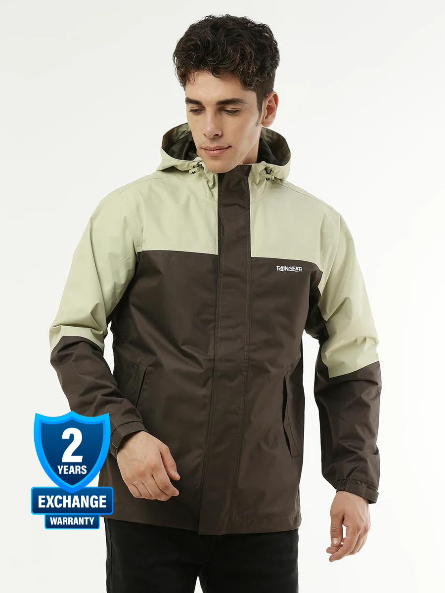 Lime Olive Stylish Rain Men Jacket For Men - ZRR002