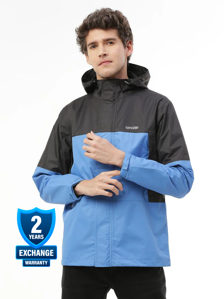 Expedition Black Wave Men's Biker Rain Jacket - ZRR011