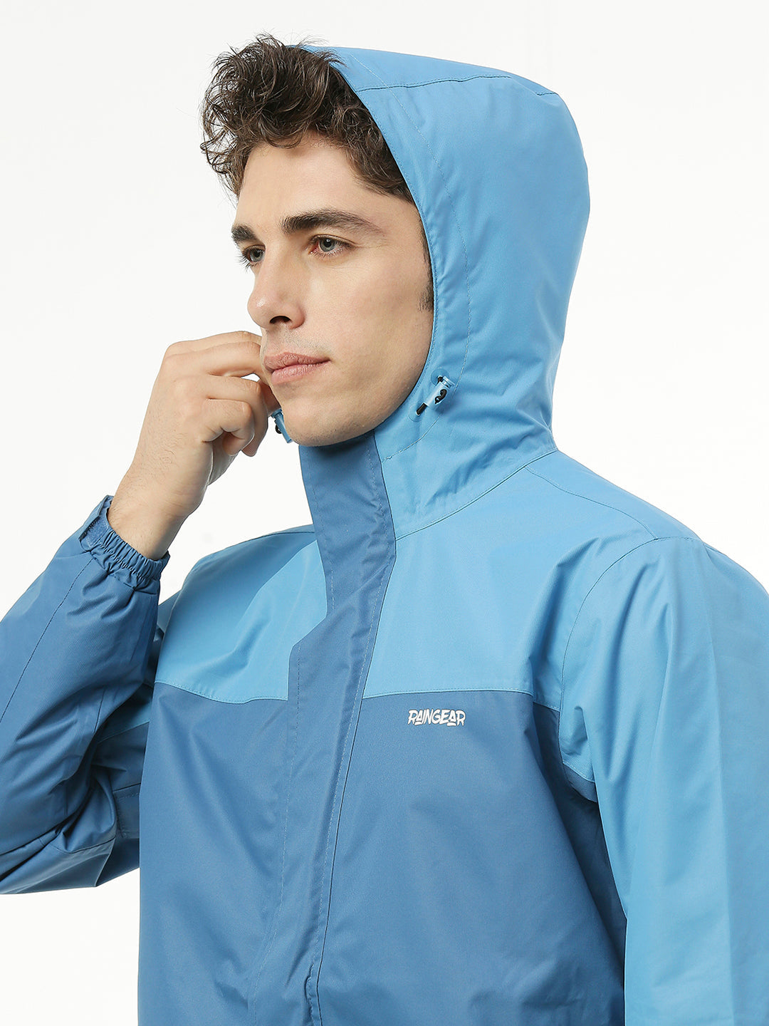 Blue Stylish Rain Men Jacket For Men - ZRR002 - Zeelretail