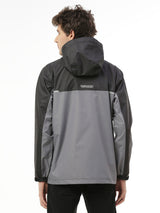 Waterproof Trekking Black Grey Rain Jacket - ZRR003 - Zeelretail