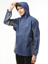 Waterproof Trekking Navy Grey Rain Jacket - ZRR003 - Zeelretail